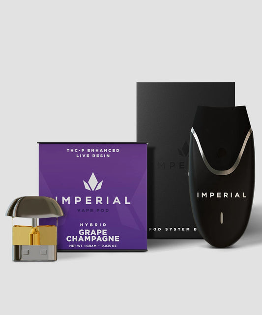 Imperial extraction Start kit THCP Vape pods and battery grape champagne