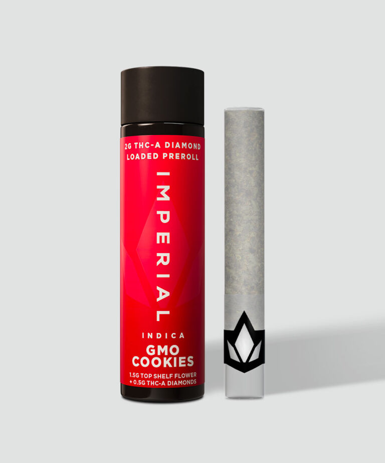 2G THCA Diamond Infused GMO Cookies Prerolls Imperial Extraction