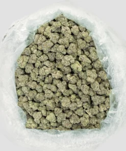 Yoda OG thca flower in a turkey bag