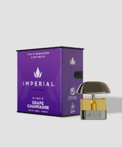 Imperial extraction enhanced live resin 1g THC-P delta 8 vape pod cartridge grape champagne