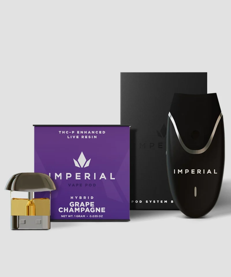 Imperial extraction Start kit THCP Vape pods and battery grape champagne