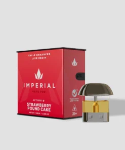 Imperial extraction enhanced live resin 1g THC-P delta 8 vape pod cartridge strawberry dream