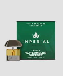 Imperial extraction enhanced live resin 1g THC-P delta 8 vape pod cartridge watermelon sherbet