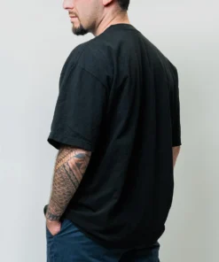 Imperial signature collection short sleeve shirt side view black