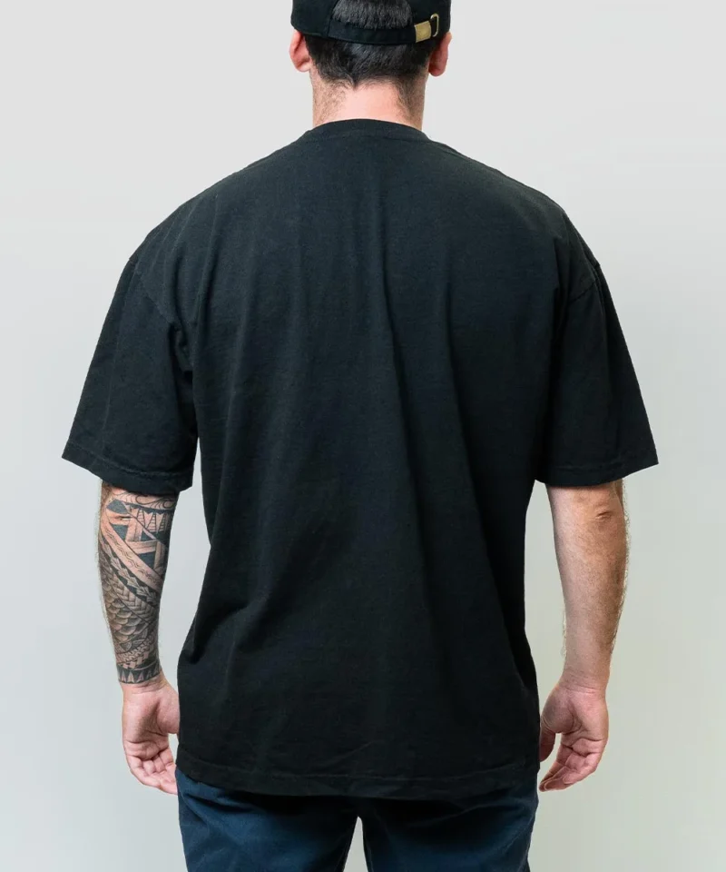 Imperial signature collection short sleeve shirt back view black