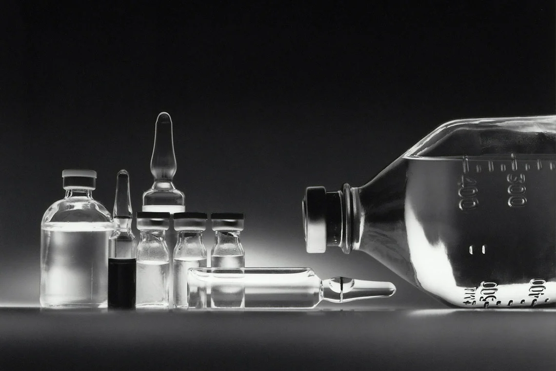 Scientific Bottles and Tubes Used in Chemistry
