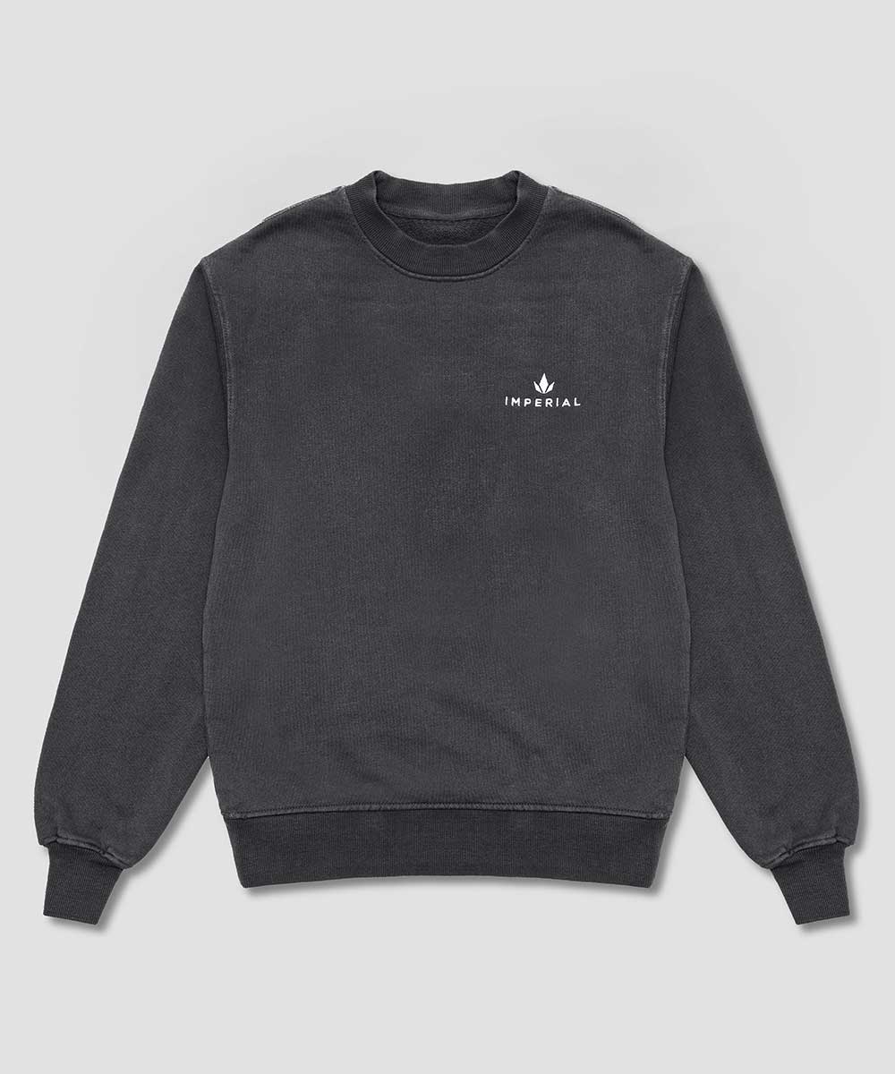 Imperial Merch essentials signature crew neck in charcoal
