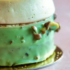Green pistachio cake.