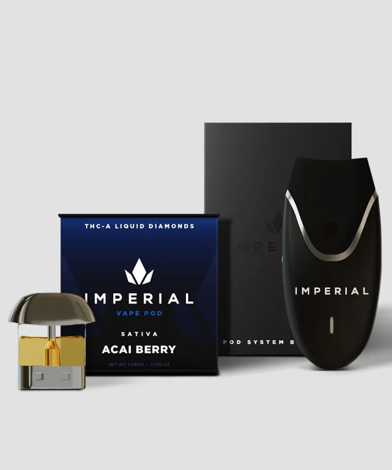 Imperial extraction thca liquid diamond vape pen pod starter kit acai berry