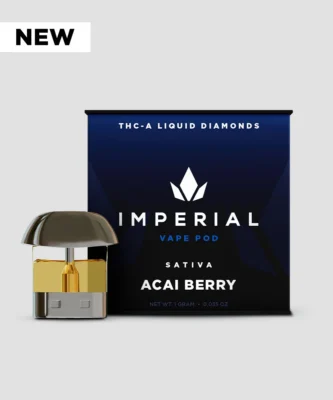 Imperial extraction thca liquid diamond vape pen pod acai berry new sticker