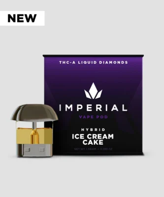 Imperial extraction thca liquid diamond vape pen pod ice cream cake new sticker