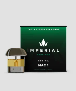 Imperial extraction thca liquid diamond vape pen pod mac 1 front view