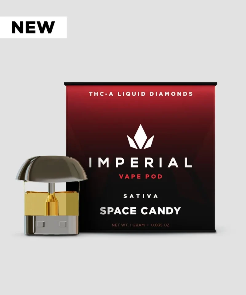 Imperial extraction thca liquid diamond vape pen pod space candy new sticker