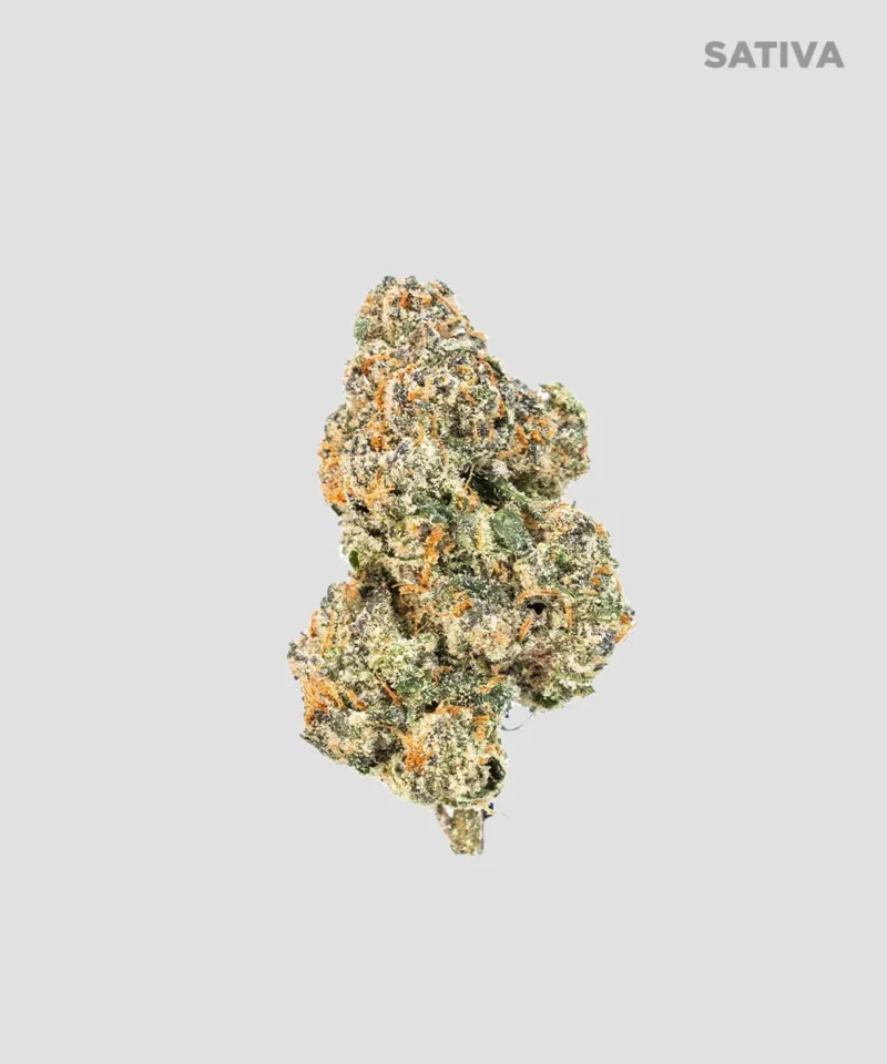 Imperial Extraction THCA flower acai sorbet with sativa icon.